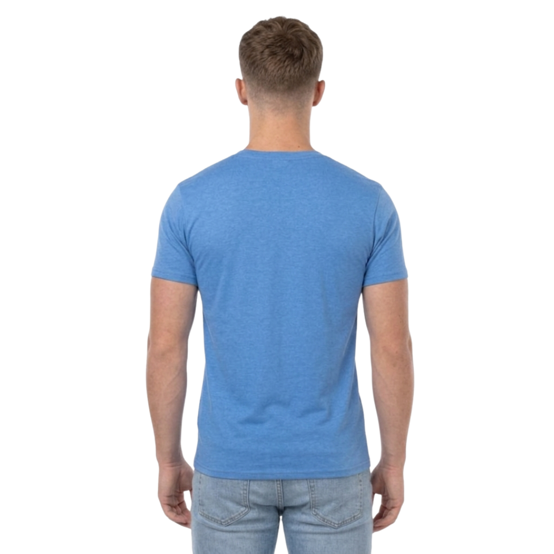 Playera Cuello Redondo Manga Corta Juvenil Unisex Color Celeste