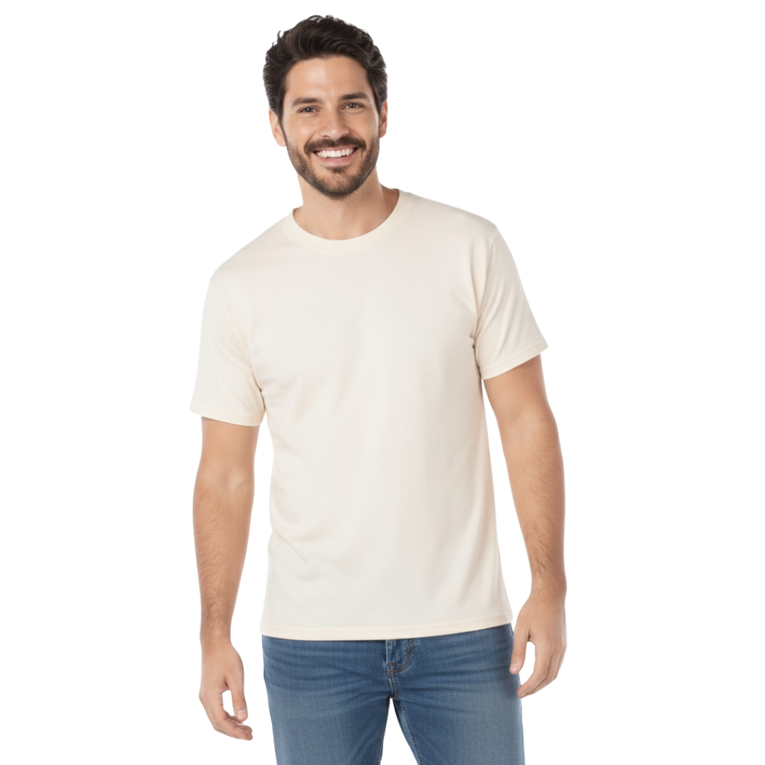 Playera Cuello Redondo Manga Corta Para Caballero Color Arena