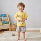 Conjuntos de Short y Playera Para Niños Con Estampado de Jirafa