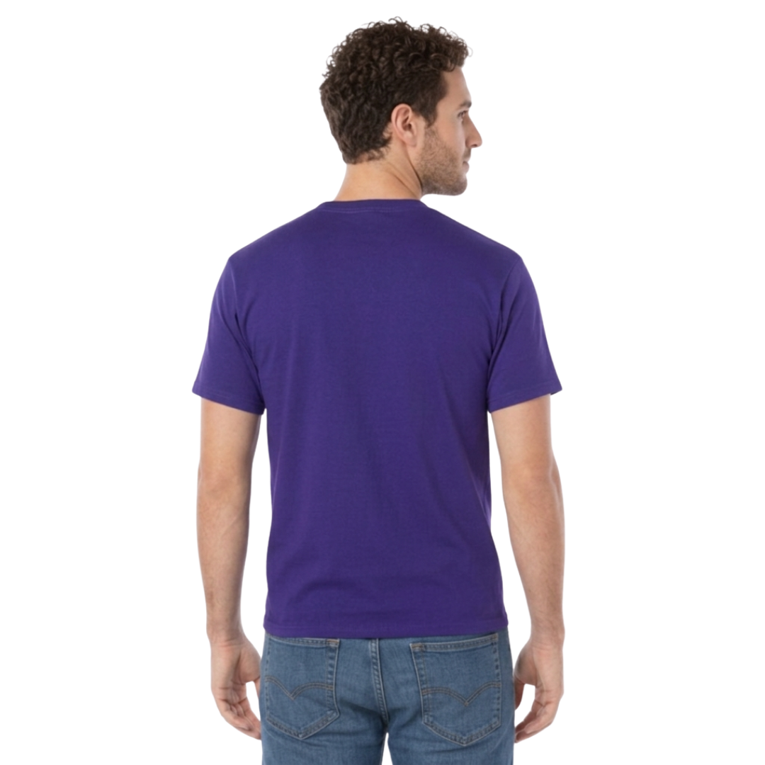 Playera Cuello Redondo Manga Corta Para Caballero Color Morado
