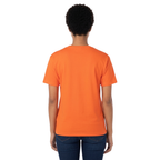 Playera Cuello Redondo Manga Corta Juvenil Unisex Color Naranja