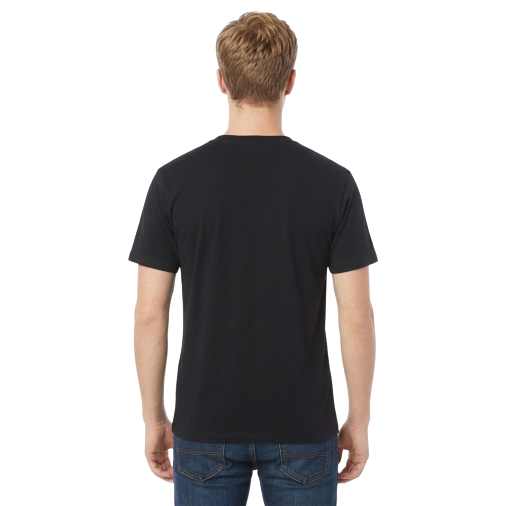 Playera Cuello Redondo Manga Corta Juvenil Unisex Color Negro
