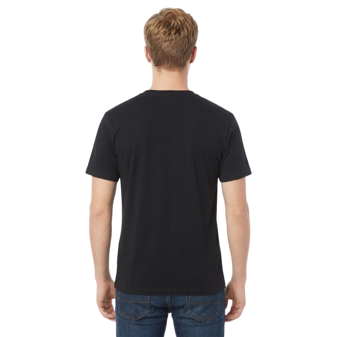 Playera Cuello Redondo Manga Corta Juvenil Unisex Color Negro