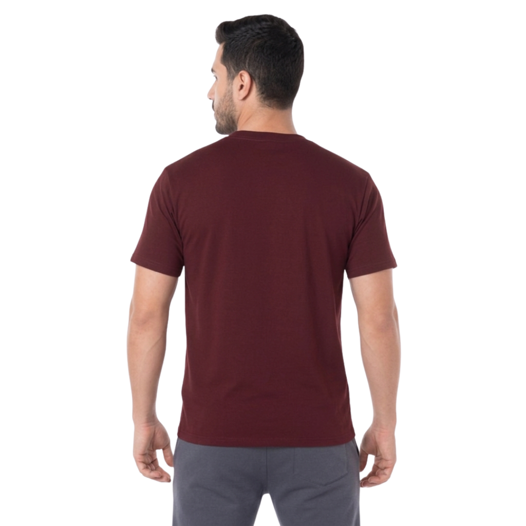 Playera Cuello Redondo Manga Corta Para Caballero Color Marrón - EAMexico