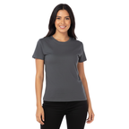 Playera Cuello Redondo Manga Corta Con Silueta Para Dama Color Carbón