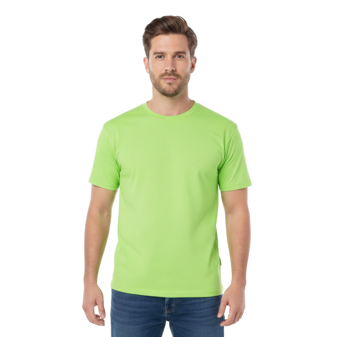 Playera Cuello Redondo Manga Corta Para Caballero Color Verde Lima
