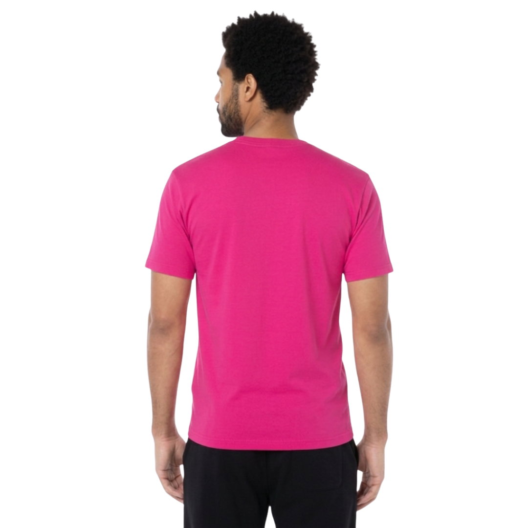 Playera Cuello Redondo Manga Corta Para Caballero Color Fucsia