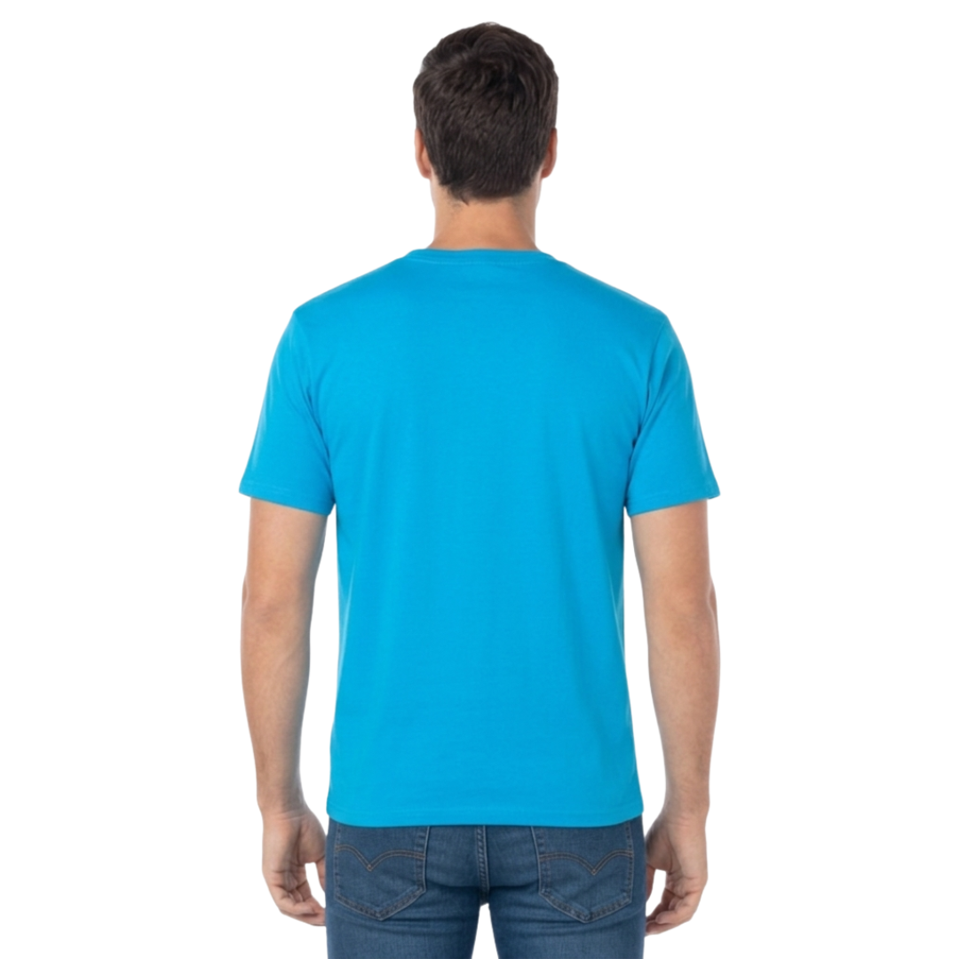 Playera Cuello Redondo Manga Corta Para Caballero Color Turquesa